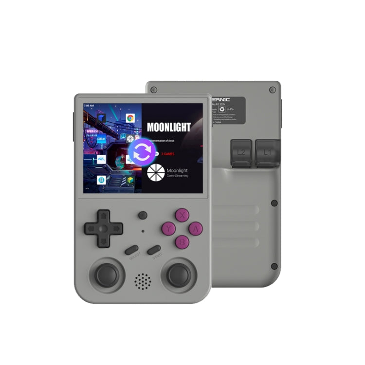 ANBERNIC RG353V  3.5 Inch Wireless Game Box Android 11 Linux OS Handheld Game Console 128G 25000 Games(Gray) - Pocket Console by ANBERNIC | Online Shopping UK | buy2fix