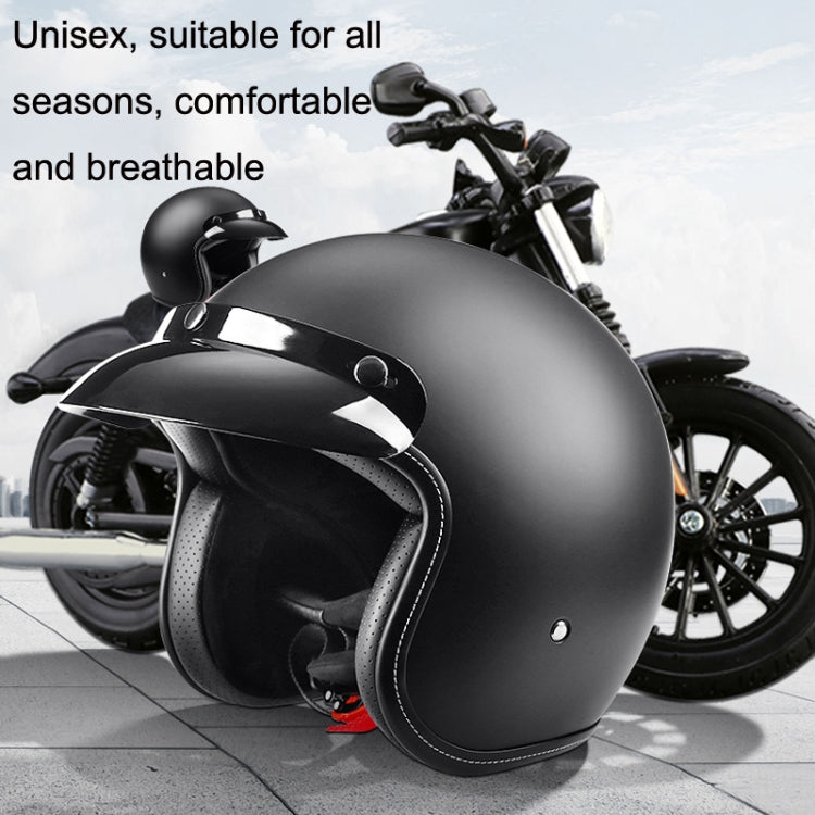 BYB 701 All Seasons Retro Motorcycle Helmet, Size: XXL(Bright White) - In Car by BYB | Online Shopping UK | buy2fix