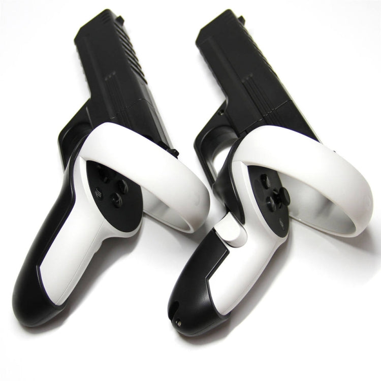 For Oculus Quest 2 VR Controller 1pair Sturdy Shooting Handle Holder(Black) - Consumer Electronics by buy2fix | Online Shopping UK | buy2fix