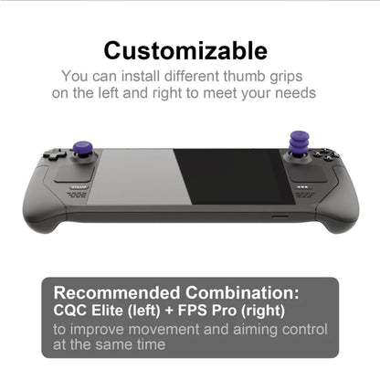 For Steam Deck Game Console Joystick Cap Set Anti-skid Combination Button Cap(Purple) - Cover Case by buy2fix | Online Shopping UK | buy2fix