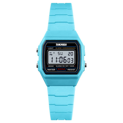 SKMEI 1460 Children Luminous Multifunctional Waterproof Thin Sports Watch(Pink Blue) - Sport Watches by SKMEI | Online Shopping UK | buy2fix