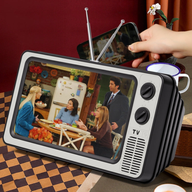 Retro TV Mobile Phone Screen Video Amplifier Mobile Phone Holder(Orange) - Screen Magnifier by buy2fix | Online Shopping UK | buy2fix