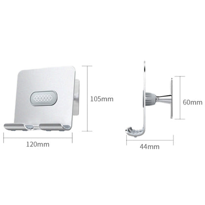 B87 Punch-free Tablet PC Aluminum Alloy Bracket Bathroom Kitchen Adhesive Wall Phone Holder(Silver Gray) - Hand-Sticking Bracket by buy2fix | Online Shopping UK | buy2fix