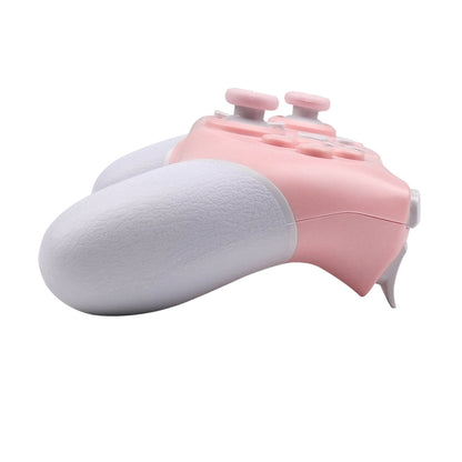 For Nintendo Switch Pro Wireless Bluetooth Handle with Macro Programming & Somatosensory Wake-up(White Pink) - Gamepads by buy2fix | Online Shopping UK | buy2fix