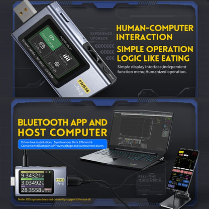FNIRSI FNB58 USB Voltage Ammeter TYPE-C Fast Charge Power Tester, Specification: Without Bluetooth -  by FNIRSI | Online Shopping UK | buy2fix