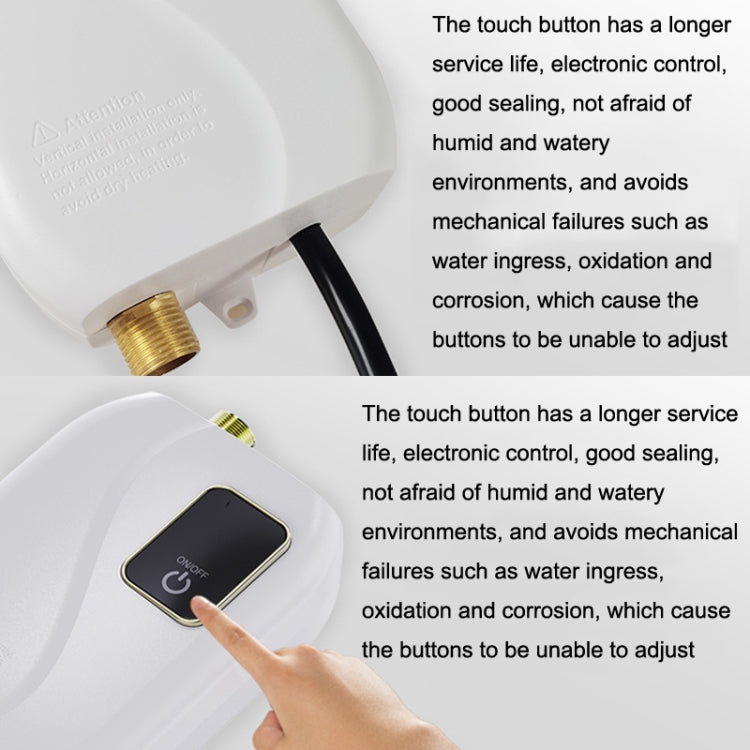 Instant Water Heater Mini Kitchen Quick Heater Household Hand Washing Water Heater AU Plug(White) - Water Heaters & Parts by buy2fix | Online Shopping UK | buy2fix