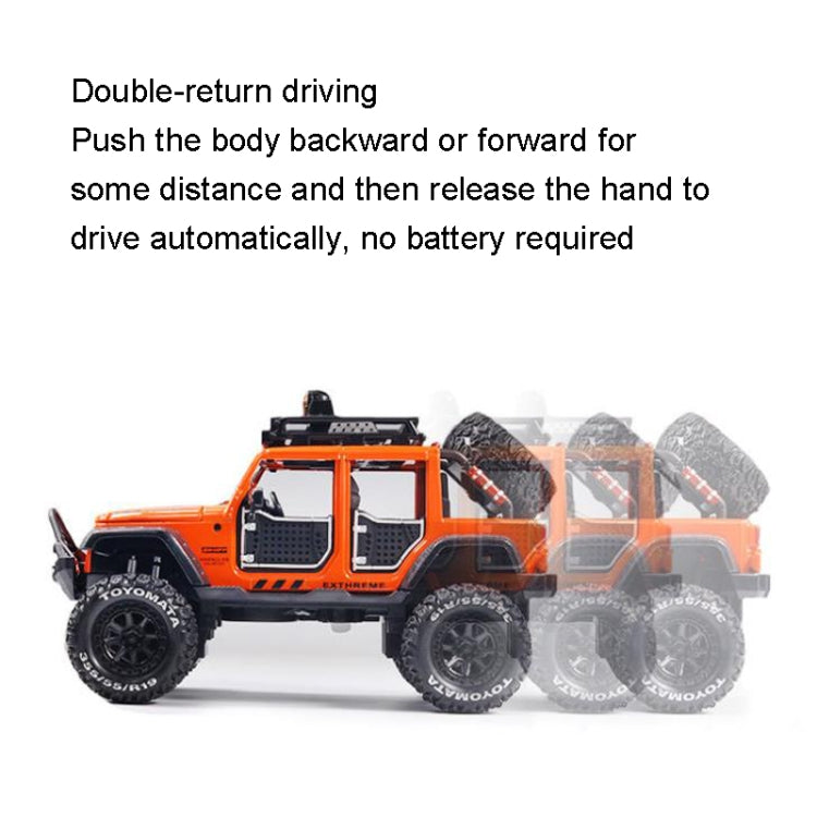 1:24 Simulation Alloy SUV Model Sound and Light Toys for Children(Orange) - Model Toys by buy2fix | Online Shopping UK | buy2fix