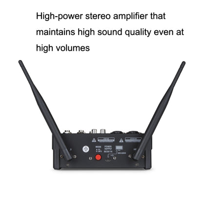 G4-M1 4-way Mixer with Wireless Microphone Effect Device Small K Song Recording Bluetooth Mixer - Live Sound Effects Processors by buy2fix | Online Shopping UK | buy2fix