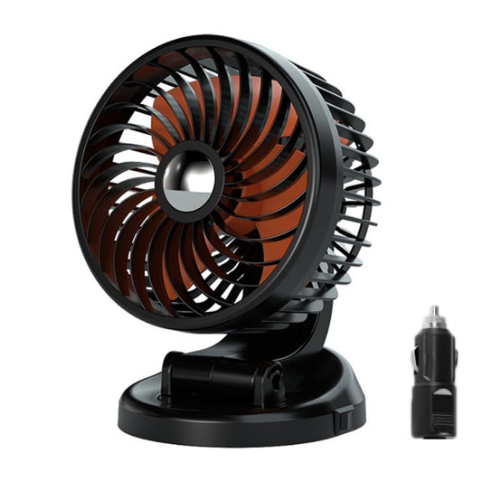 F612 5W Car Rotatable Turntable Silent Fan(24V Cigarette Lighter) - Heating & Fans by buy2fix | Online Shopping UK | buy2fix