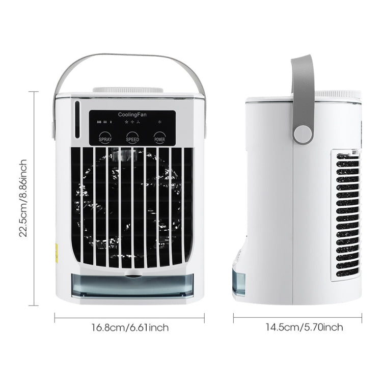 CF008 Mini Household Humidification Spray Air Cooler USB Plug-in Portable Air Conditioner Fan(White) - Electric Fans by buy2fix | Online Shopping UK | buy2fix