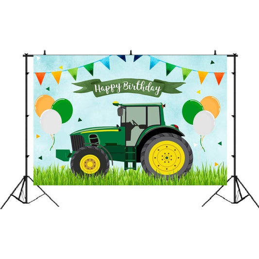 180x180cm Tractor Theme Birthday Backdrop Boy Farm Happy Birthday Background Party Decorations -  by buy2fix | Online Shopping UK | buy2fix