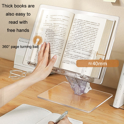 Student Desktop Reading Rack Transparent Acrylic Tablet Stand, Style: A Model Liftable - Desktop Holder by buy2fix | Online Shopping UK | buy2fix