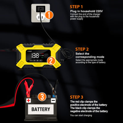 E-FAST 12V Motorcycle Car Battery Emergency Start Charger(UK Plug) - Power Bank by E-FAST | Online Shopping UK | buy2fix