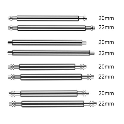 100pcs/set 304 Stainless Steel Strap Connecting Rod Strap All Steel Switch Lugs, Style: No Drag (1.5x22mm) - Watch Accessories by buy2fix | Online Shopping UK | buy2fix