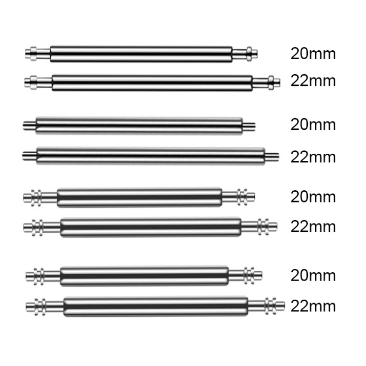 100pcs/set 304 Stainless Steel Strap Connecting Rod Strap All Steel Switch Lugs, Style: Single Drag (1.5x20mm) - Watch Accessories by buy2fix | Online Shopping UK | buy2fix