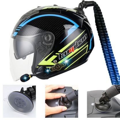 KUQIBAO Motorcycle Bluetooth Headset Double Lens Helmet With Braid, Size: XL(Bright Black) - Helmets by KUQIBAO | Online Shopping UK | buy2fix