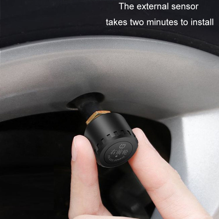 Four-wheel Simultaneous Display Cigarette Lighter Type Tire Pressure Monitoring Detector, Specification: External - Tire Pressure Gauges by buy2fix | Online Shopping UK | buy2fix