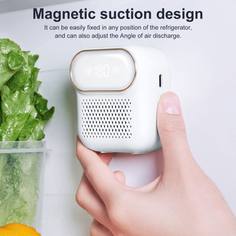 M16 Fridge Deodorizer Negative Ion Digital Display Magnetic Mounting Freezer Odor Remover - Air Purifiers & Accessories by buy2fix | Online Shopping UK | buy2fix