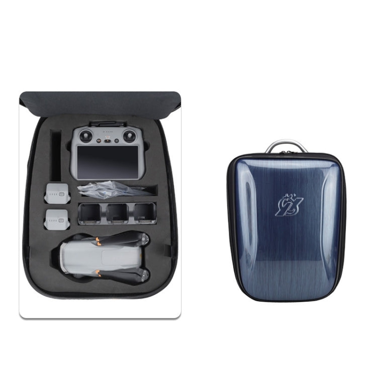 For DJI AIR 3 Hard Shell Storage Bag Portable Protective Backpack(Blue) - Backpacks & Bags by buy2fix | Online Shopping UK | buy2fix