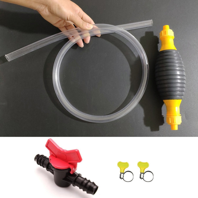 2m With Switch Car Motorcycle Oil Barrel Manual Oil Pump Self-Priming Large Flow Oil Suction - oil tank tubes & oil pumps by buy2fix | Online Shopping UK | buy2fix