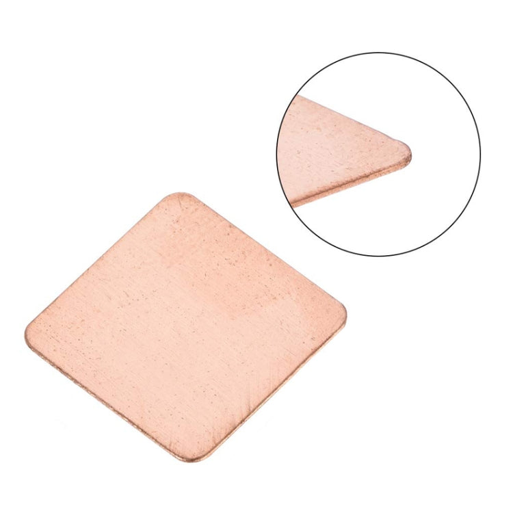 20pcs Laptop Cooling Copper Heat Sink Thermal Conductive Tabs Cell Phone Computer Graphics Card Heat Sinks 15x15x1.2mm - Others by buy2fix | Online Shopping UK | buy2fix