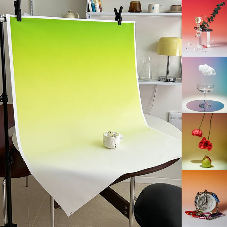 104x144cm Gradient Background Paper Photography Portrait Photo Props(East Dawning) - Gradient Color by buy2fix | Online Shopping UK | buy2fix