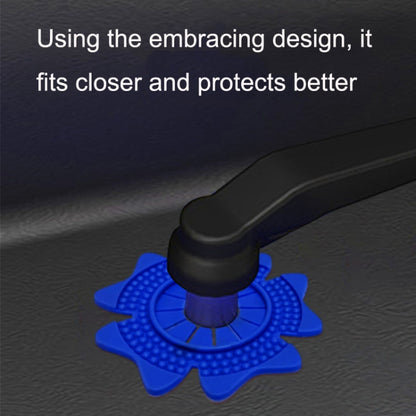 4sets Car Universal Wiper Hole Protective Cover PVC Dustproof Snowproof Wiper Pad(Black Small Hole) - Others by buy2fix | Online Shopping UK | buy2fix