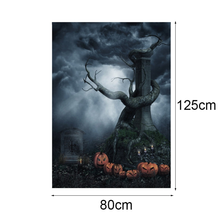 1.25x0.8m Holiday Party Photography Background Halloween Decoration Hanging Cloth, Style: WS-166 - Cartoon by buy2fix | Online Shopping UK | buy2fix