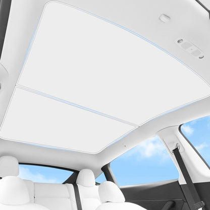 4pcs /Set For Tesla Model Y Ice Crystal Sunshade Car Roof Front And Rear Sunroof Shade(Beige) - Window Foils & Solar Protection by buy2fix | Online Shopping UK | buy2fix