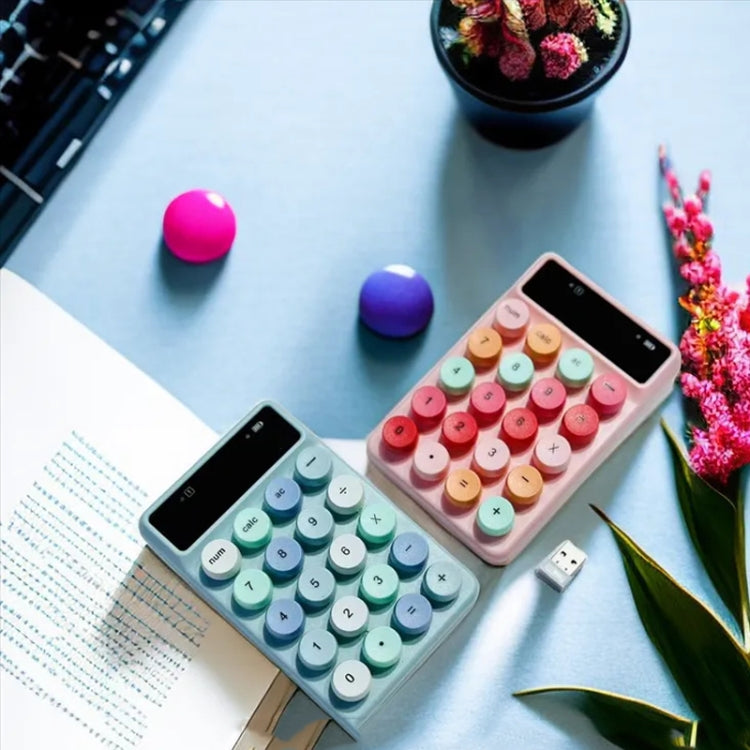 Q3 2.4G Mini Wireless Office Digital Keyboard Cash Register Financial Accounting Password Keypad(Blue) - Mini Keyboard by buy2fix | Online Shopping UK | buy2fix