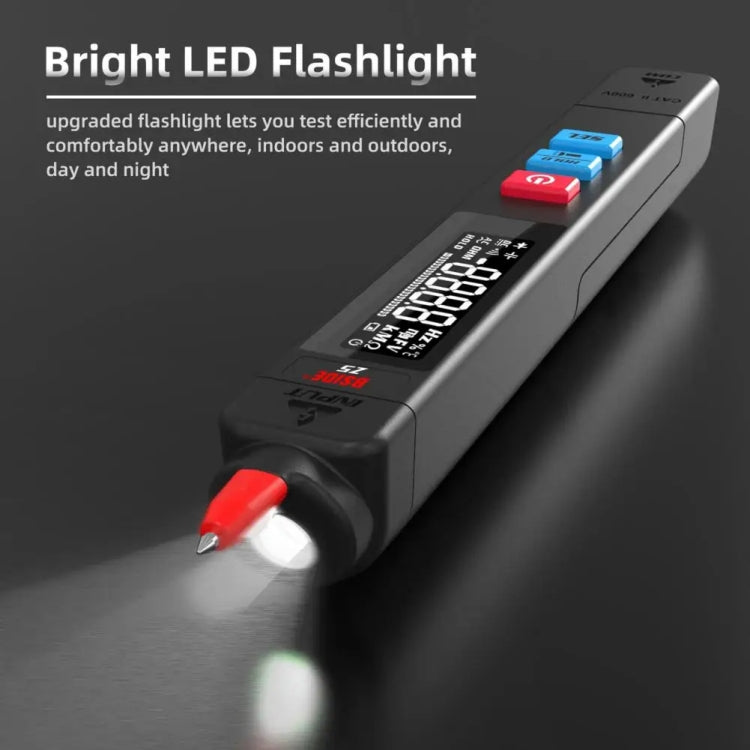 BSIDE Z5 Smart Pen Multimeter Backlight LCD 6000 Counts Auto Voltage Detector - Digital Multimeter by BSIDE | Online Shopping UK | buy2fix