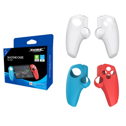 For PS5 PlayStation Portal Game Console DOBE Split Silicone Protective Case(Red and Blue) - Cases by DOBE | Online Shopping UK | buy2fix