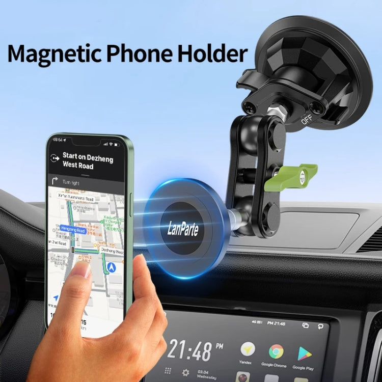 Lanparte Magnetic Car Phone Holder Adjustable Suction Cup Navigation Stand RBA-M01N - Universal Car Holders by Lanparte | Online Shopping UK | buy2fix