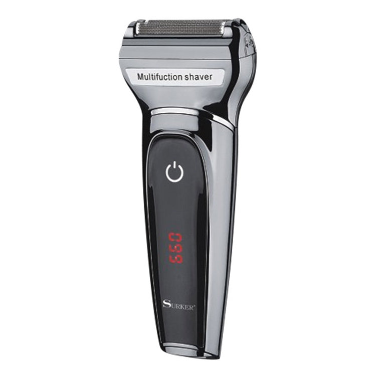 Surker SK-903 Three-in-one LCD Digital Display USB Charging Electric Shaver / Hair Clipper / Nose Hair(Black) - Hair Trimmer by buy2fix | Online Shopping UK | buy2fix