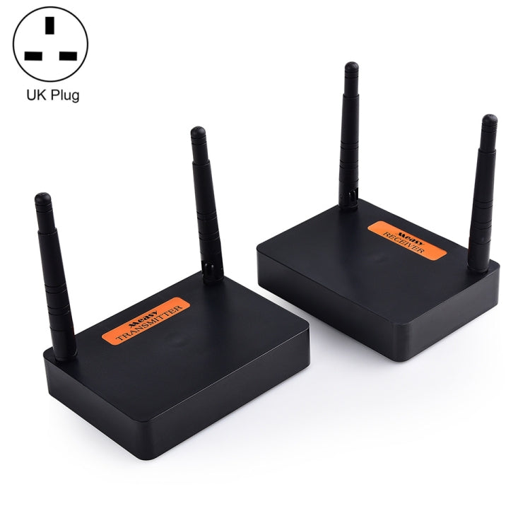 Measy FHD676 Full HD 1080P 3D 5-5.8GHz Wireless HDMI Transmitter (Transmitter + Receiver) Transmission Distance: 200m, Specifications:UK Plug - Set Top Box & Accessories by Measy | Online Shopping UK | buy2fix