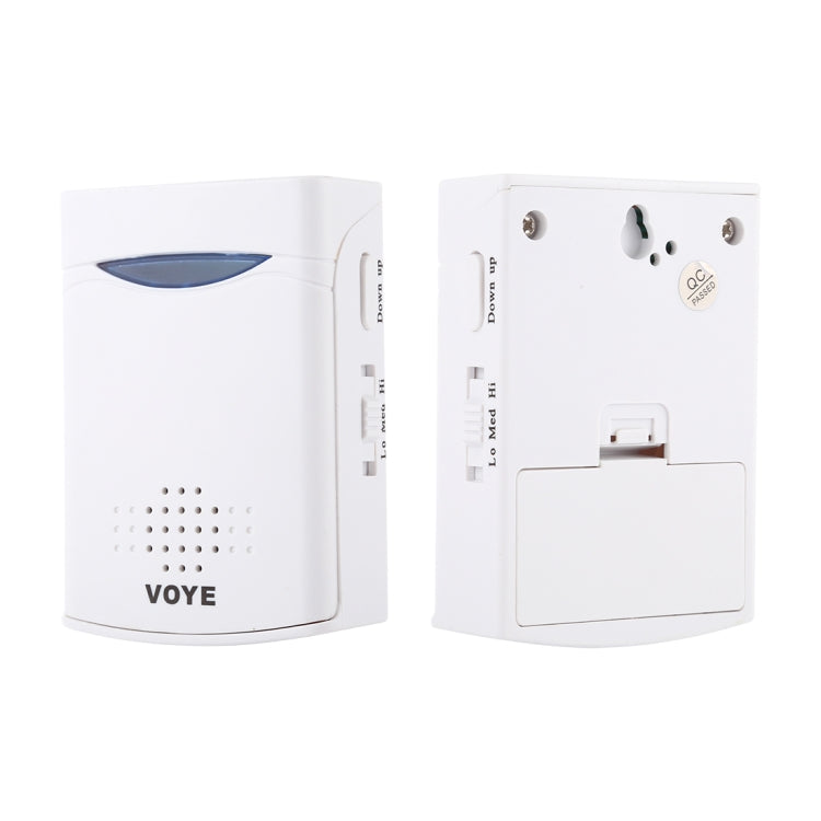 VOYE V006B Home Music Remote Control Wireless Doorbell with 38 Polyphony Sounds (White) - Security by VOYE | Online Shopping UK | buy2fix