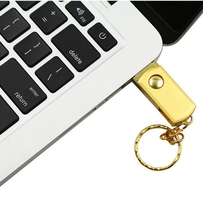 MicroDrive 4GB USB 2.0 Creative Personality Metal U Disk with Hook (Gold) - USB Flash Drives by MicroDrive | Online Shopping UK | buy2fix