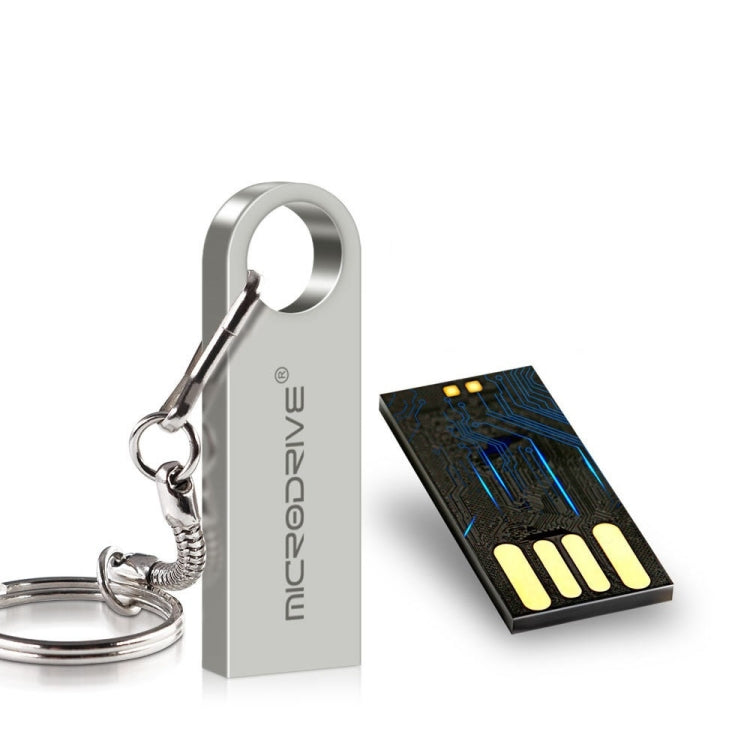 MicroDrive 32GB USB 2.0 Metal Waterproof High Speed U Disk(Grey) - USB Flash Drives by MicroDrive | Online Shopping UK | buy2fix