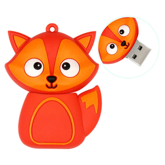 MicroDrive 32GB USB 2.0 Creative Cute Fox U Disk - USB Flash Drives by MicroDrive | Online Shopping UK | buy2fix